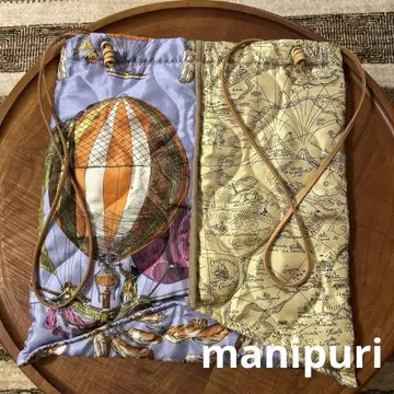 [ 새상품급 ] manipuri 마니프리 퀼팅 프린트 백 기구 지도
