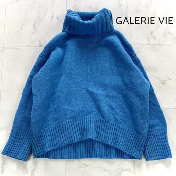 인기 갤러리 바이 GALERIE VIE 파인 울 니트 블루