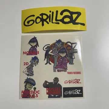 고릴라즈 스티커 2장 Gorillaz