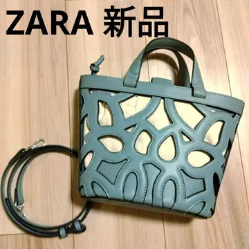 ZARA 컷 아웃 디자인 숄더백 블루 새상품