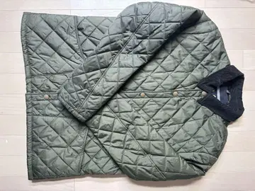 바버 퀼팅 자켓 카키