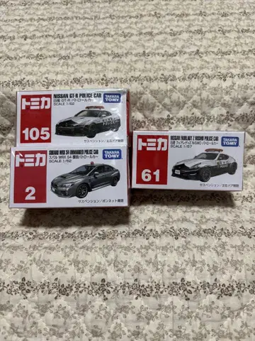토미카 패트롤카 3개 세트 스바루 WRX S4 페어레이디 Z GT-R