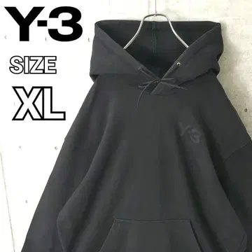 [ 와이쓰리 ] Y-3 원포인트 로고 맨투맨 후드티 XL 블랙