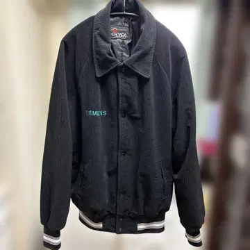 CANADA SPORTSWEAR 시멘스 코듀로이 바시티 자켓 블랙