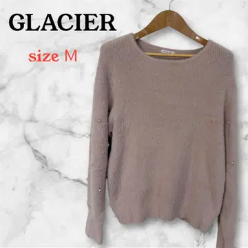 [ GLACIER ] 핑크 긴팔 니트 귀여운 가을/겨울 펄 데이트