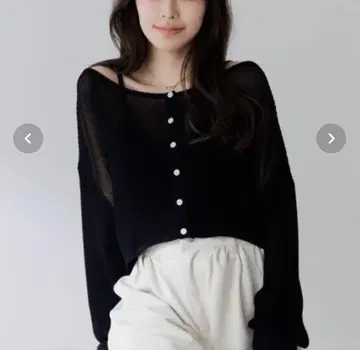 SEENE 가디건 블랙