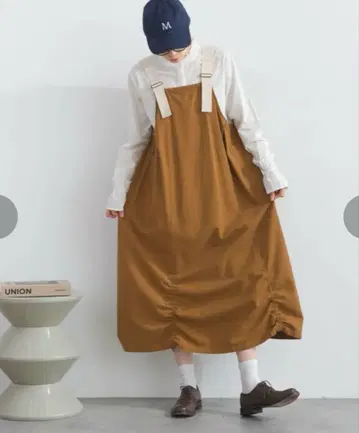 lupilien 루필리안 코튼 립스탑 점프 스커트 살로펫