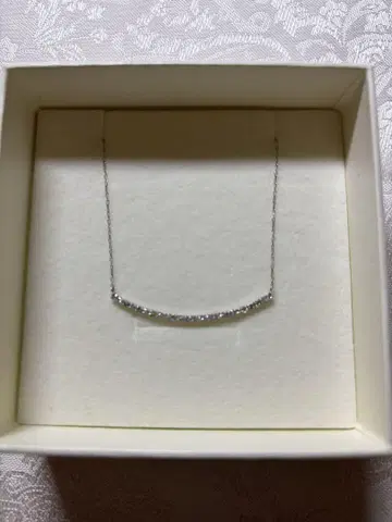 새상품급 플라티나850 x 다이아 라인 목걸이