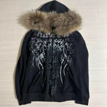 MMA ELITE fur hoodie affliction sk8 y2k