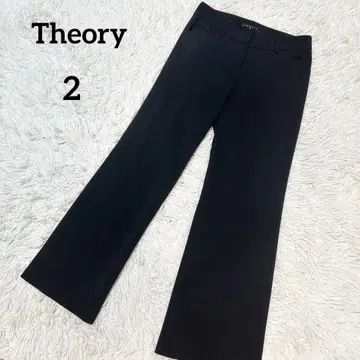 새상품급 Theory 띠어리 와이드 팬츠 블랙 스트레이트 팬츠 고급