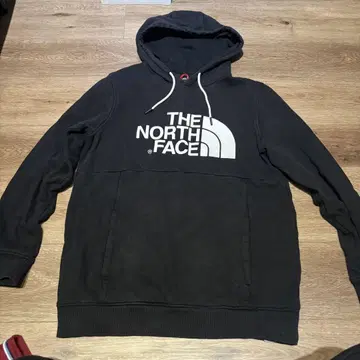 THE NORTH FACE 블랙 후드 부착 후드티 M