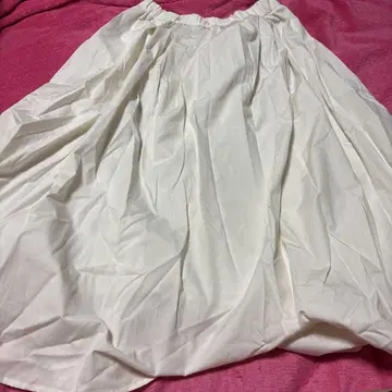 XL 화이트 롱 스커트