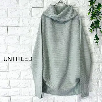 새상품 UNTITLED 니트 언타이틀 오프타르 니트
