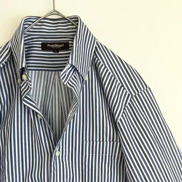 [ 선명한 스트라이프 미사용 거의 새상품 ] 폴 스튜어트 BD 셔츠 L