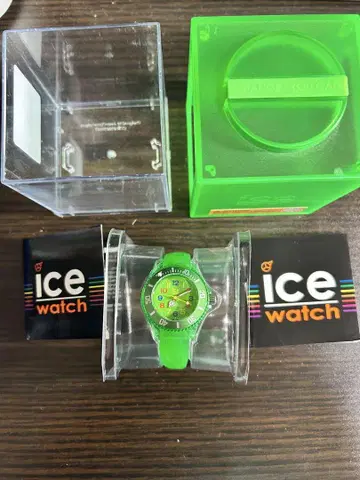 ice watch 그린 아날로그 쿼츠 손목시계