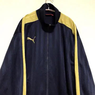PUMA 저지 트랙 자켓 네이비 금색 빅 사이즈 L-O