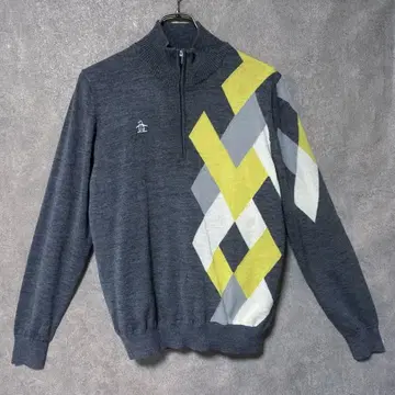 먼싱웨어 하프 지퍼 니트 의류 울