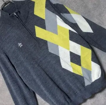 먼싱웨어 하프 지퍼 니트 의류 울