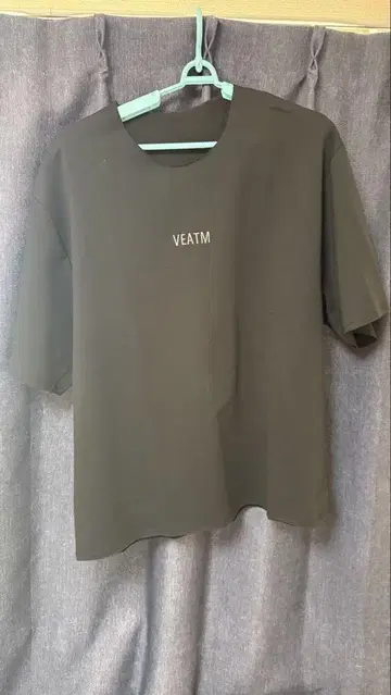 VEATM 블랙 오버 사이즈 T셔츠