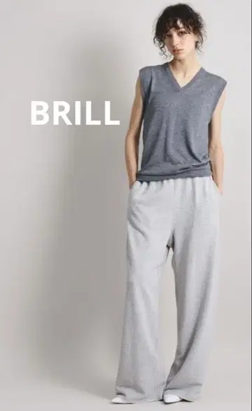 BRILL 그레이 스웨트 팬츠 38