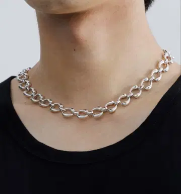 SINSS 실버 숏 목걸이