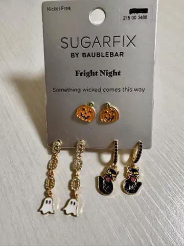 SUGARFIX Fright Night 할로윈 귀걸이 세트