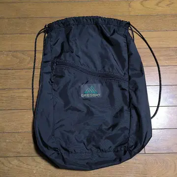 GREGORY 블랙 냅색 드로우 스트링