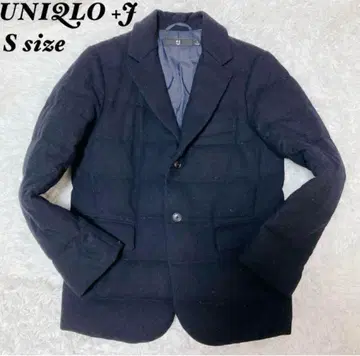 UNIQLO +J 다운 자켓 테일러드 자켓 S 네이비