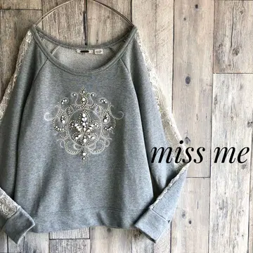 miss me 맨투맨 트레이닝복 Y2K 그런지 헤이세이 갸루 레이스 포함