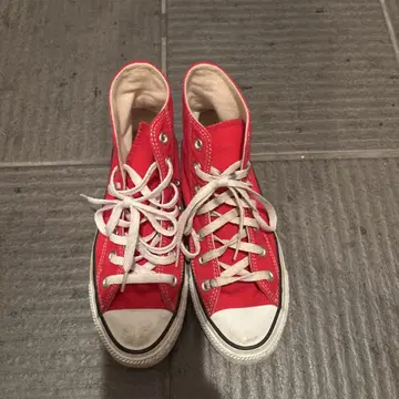 CONVERSE 레드 스니커즈 US 10