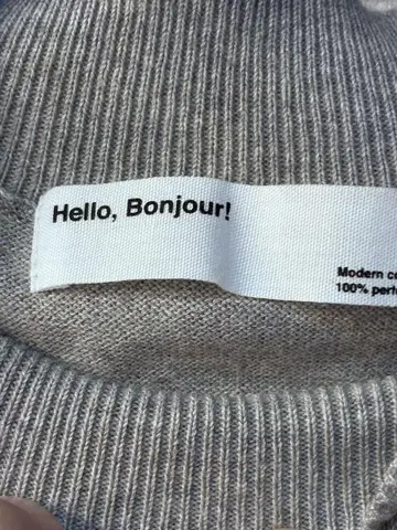 라빠르망 HelloBonjour 하로봉주르 슬리브리스 니트
