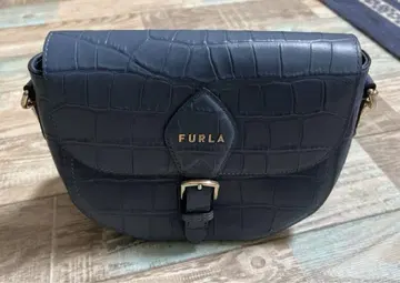 FURLA 훌라 크로커다일풍 숄더백 블루