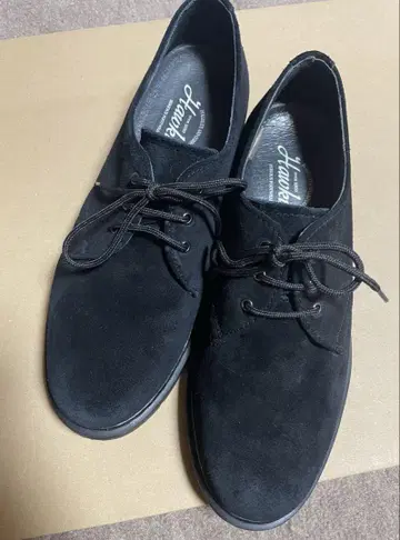 새상품급 Hawkin 블랙 스웨이드 캐주얼 슈즈 26.5-27cm