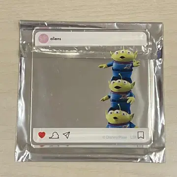 리틀 그린멘 아크릴 코스터 오 마이 카페