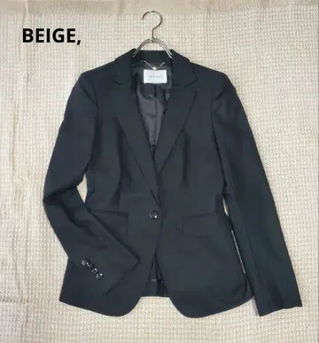 BEIGE, 테일러드 자켓 코튼 체인 블랙