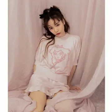 젤라또피케 피치 컬렉션 풀오버 & 숏팬츠 세트 핑크