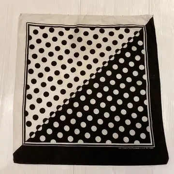 NOS 70s 80s 도트 무늬 vintage 반다나 USA제