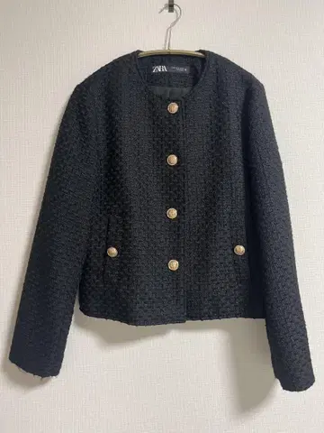 ZARA 블랙 노카라 자켓 M
