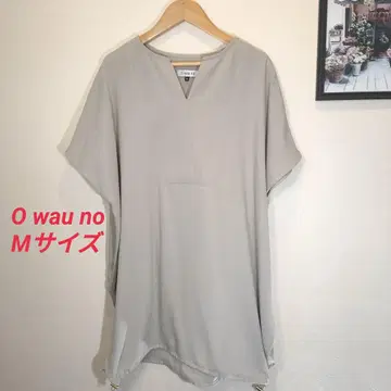 O wau no 오아노 베이지 반팔 벌룬 블라우스 M 사이즈