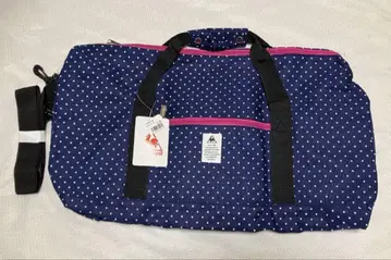 새상품 르꼬끄 보스턴 백 네이비 도트