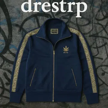 drestip 드레스티프 트랙 자켓 S 네이비 골드 자수