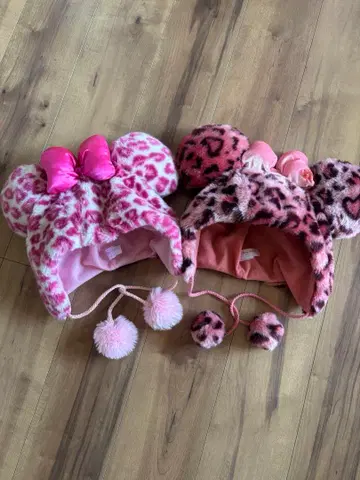 디즈니 레오파드 무늬 팬 캡 2세트