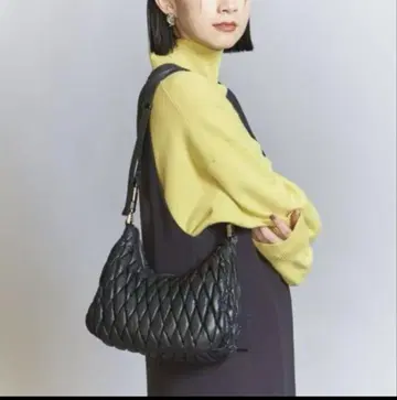 UNITED ARROWS 퀼트 문 숄더백 -2WAY-