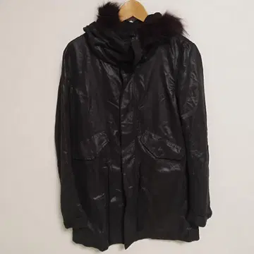 44 사이즈 VANQUISH 타이트 모즈 코트 블랙