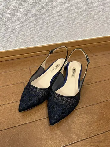 DIAN (다이애나) 레이스 플랫슈즈 24.5cm