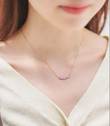 사만다 티아라 플라워 모티브 밴딩 목걸이