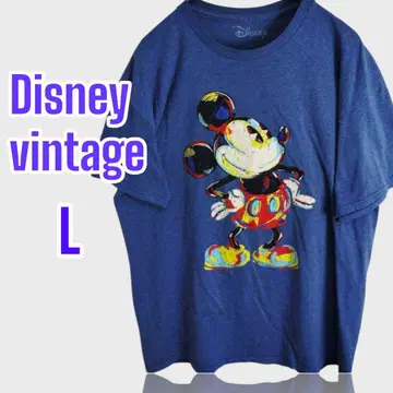 디즈니 미키마우스 반팔 T셔츠 블루 Mickey