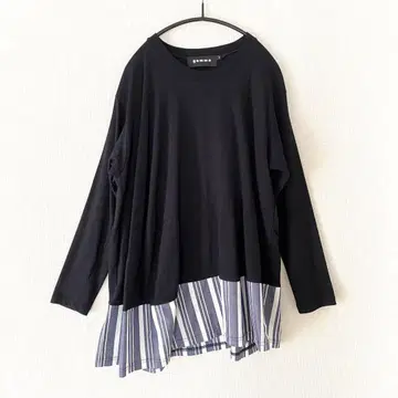 [ 새상품급 ] gomme 긴팔 티셔츠 튜닉 레이어드 상의 T셔츠