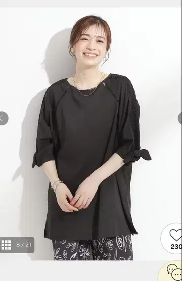 [슈라루] 소매 디자인 레이스 튜닉
