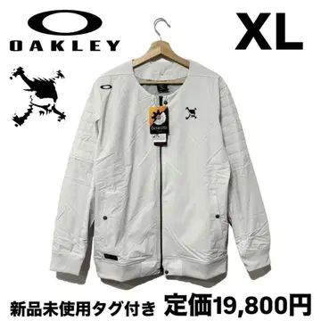 새상품 오클리 골프 스컬 페이 라이닝 자켓 화이트 XL